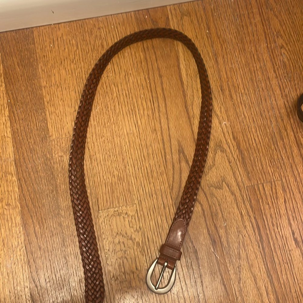 Coach leather belt